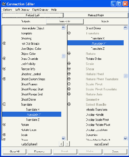   Connection Editor 