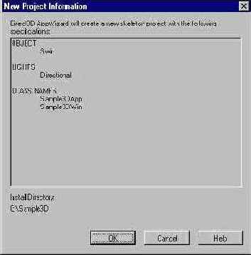    Direct3D AppWizard