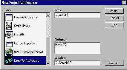    Direct3D AppWizard