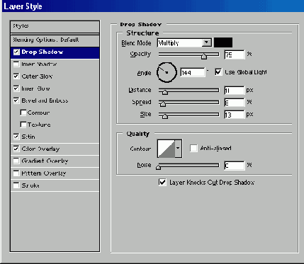  Drop Shadow   Layer Style