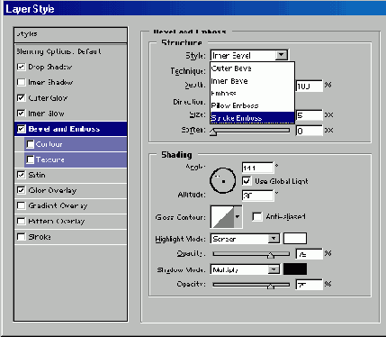  Bevel and Emboss   Layer Style