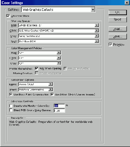   Color Settings