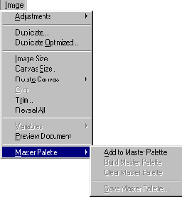  Image > Master Palette