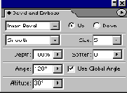    Bevel and Emboss